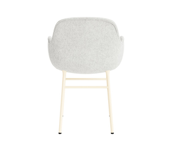 Form Armchair Full Upholstery Steel Cream Hallingdal 110 | Sedie | Normann Copenhagen