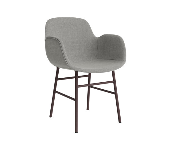 Form Armchair Full Upholstery Steel Brown Remix 133 | Stühle | Normann Copenhagen