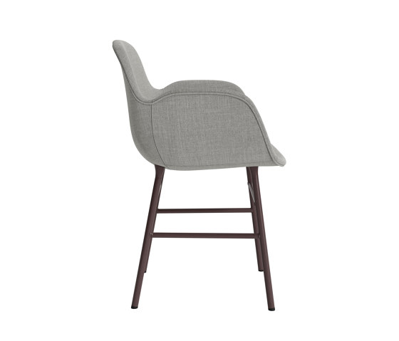 Form Armchair Full Upholstery Steel Brown Remix 133 | Sillas | Normann Copenhagen