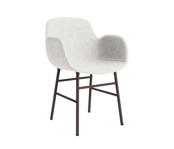 Form Armchair Full Upholstery Steel Brown Hallingdal 110 | Sillas | Normann Copenhagen