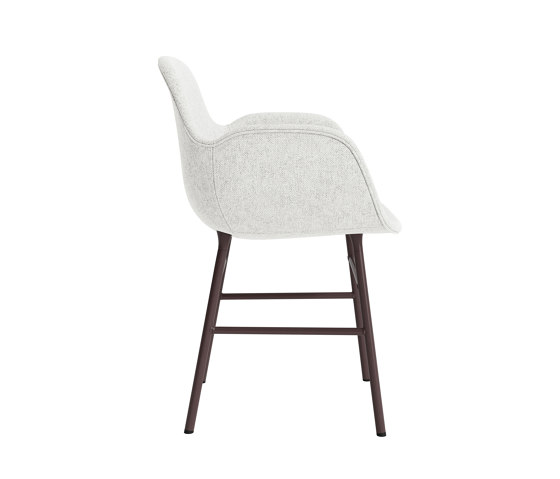 Form Armchair Full Upholstery Steel Brown Hallingdal 110 | Chaises | Normann Copenhagen