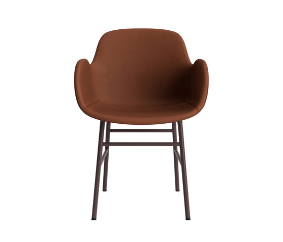 Form Armchair Full Upholstery Steel Brown Ultra 41574 | Sedie | Normann Copenhagen