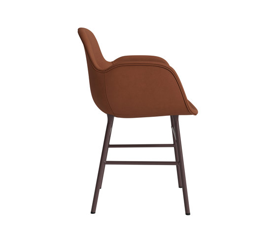 Form Armchair Full Upholstery Steel Brown Ultra 41574 | Chaises | Normann Copenhagen