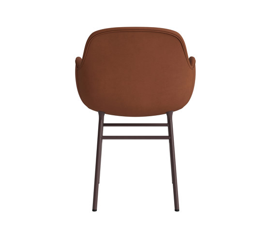 Form Armchair Full Upholstery Steel Brown Ultra 41574 | Sillas | Normann Copenhagen