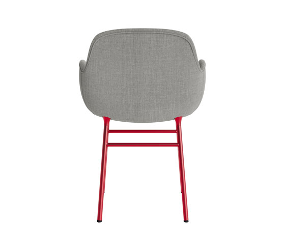 Form Armchair Full Upholstery Steel Bright Red Remix 133 | Chairs | Normann Copenhagen