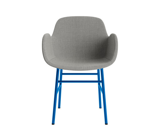 Form Armchair Full Upholstery Steel Bright Blue Remix 133 | Sedie | Normann Copenhagen