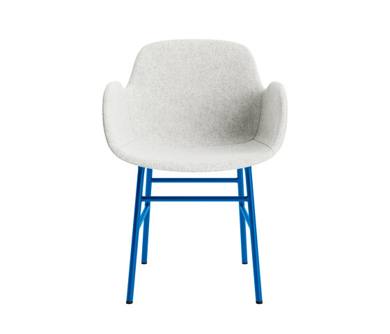 Form Armchair Full Upholstery Steel Bright Blue Hallingdal 110 | Chaises | Normann Copenhagen