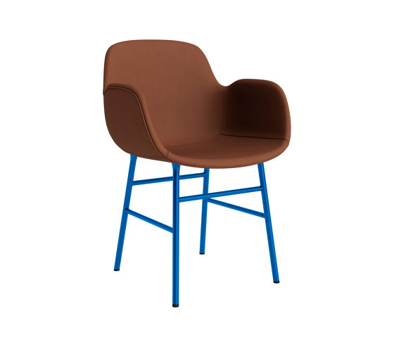 Form Armchair Full Upholstery Steel Bright Blue Ultra 41574 | Sillas | Normann Copenhagen