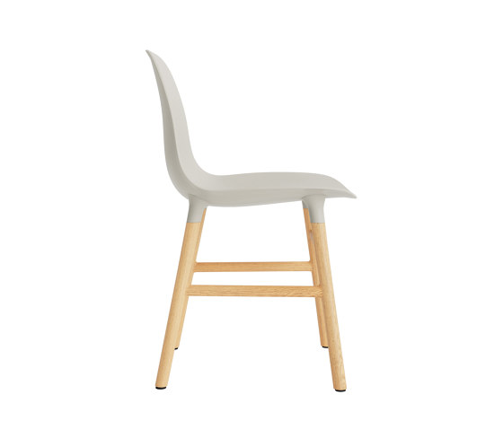 Form Chair Wood Oak Light Grey | Stühle | Normann Copenhagen