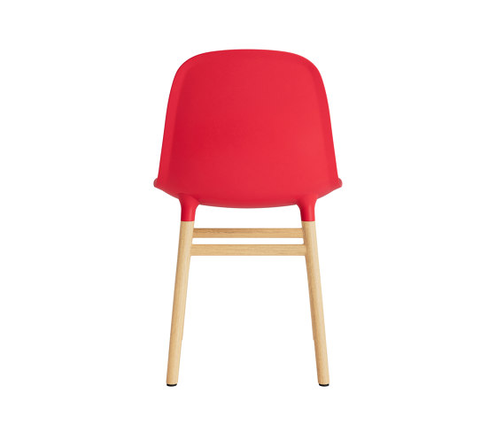 Form Chair Wood Oak Warm Bright Red | Stühle | Normann Copenhagen