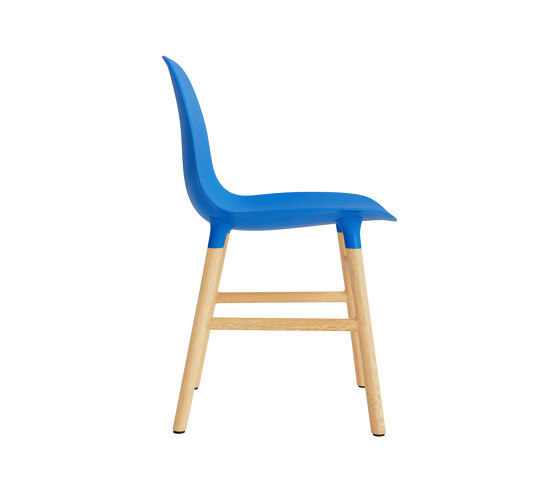 Form Chair Wood Oak Warm Bright Blue | Sillas | Normann Copenhagen