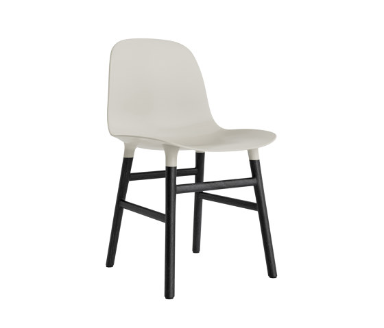 Form Chair Wood Black Oak Light Grey | Chaises | Normann Copenhagen