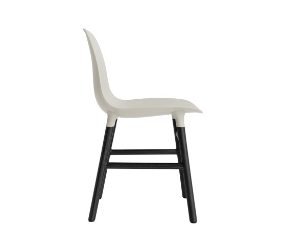 Form Chair Wood Black Oak Light Grey | Sillas | Normann Copenhagen