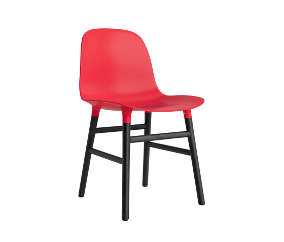 Form Chair Wood Black Oak Bright Red | Stühle | Normann Copenhagen