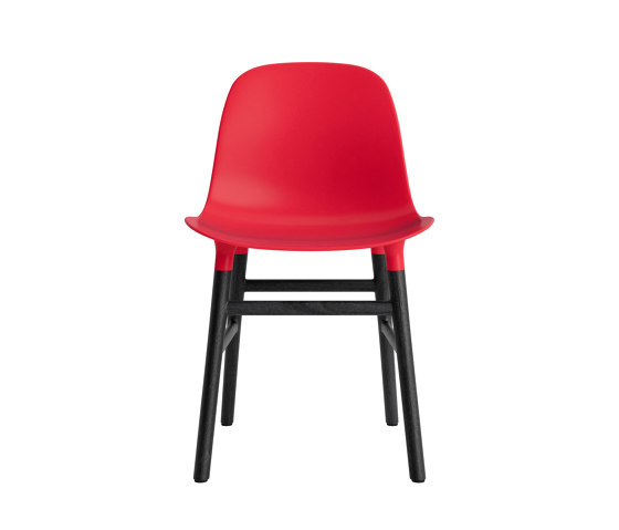 Form Chair Wood Black Oak Bright Red | Sillas | Normann Copenhagen