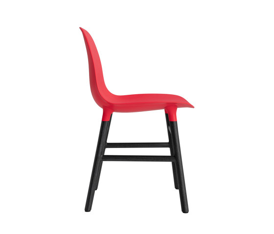 Form Chair Wood Black Oak Bright Red | Chaises | Normann Copenhagen