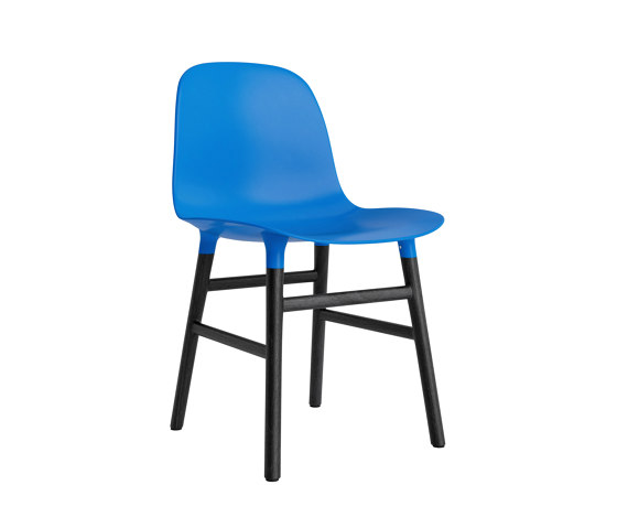 Form Chair Wood Black Oak Bright Blue | Sedie | Normann Copenhagen