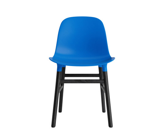 Form Chair Wood Black Oak Bright Blue | Sillas | Normann Copenhagen