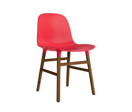 Form Chair Wood Walnut Bright Red | Sedie | Normann Copenhagen