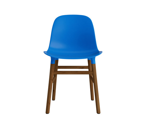 Form Chair Wood Walnut Bright Blue | Chairs | Normann Copenhagen