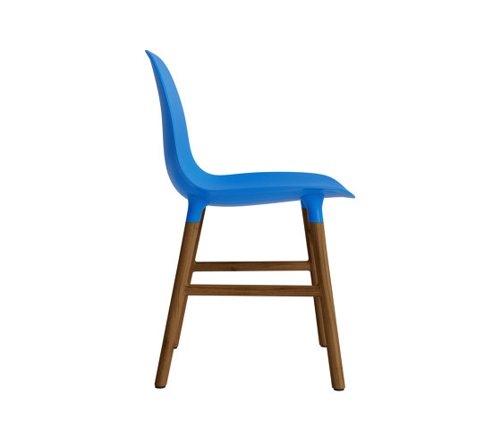Form Chair Wood Walnut Bright Blue | Sedie | Normann Copenhagen