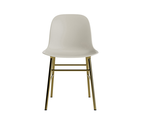 Form Chair Brass Light Grey | Stühle | Normann Copenhagen