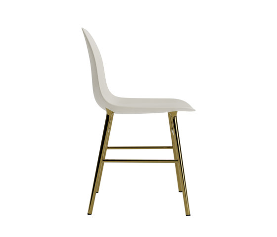 Form Chair Brass Light Grey | Chairs | Normann Copenhagen