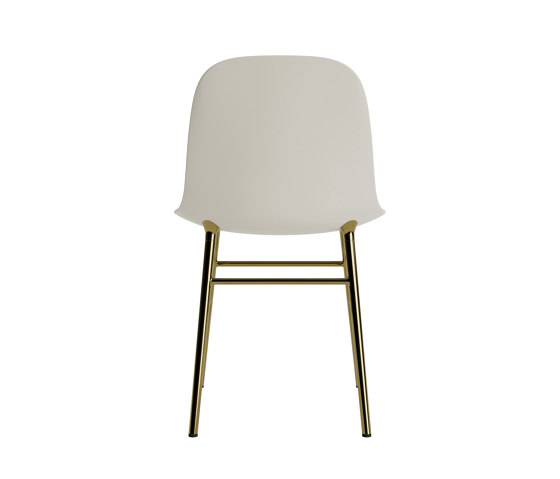 Form Chair Brass Light Grey | Chaises | Normann Copenhagen