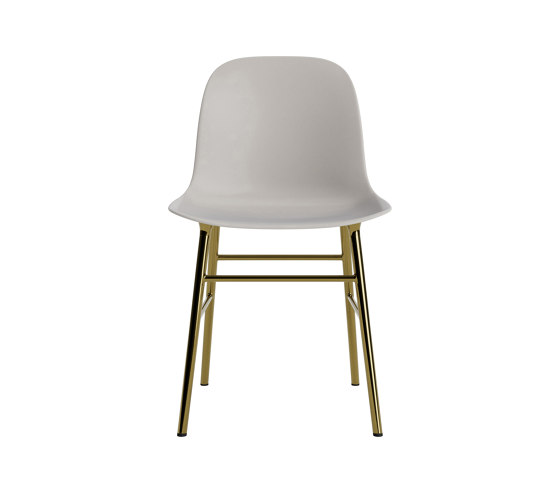 Form Chair Brass Warm Grey | Chairs | Normann Copenhagen