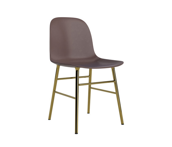 Form Chair Brass Brown | Chairs | Normann Copenhagen