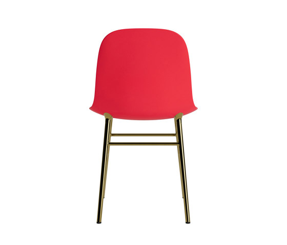 Form Chair Brass Bright Red | Chairs | Normann Copenhagen