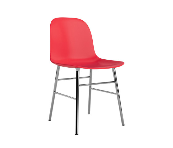 Form Chair Chrome Bright Red | Sillas | Normann Copenhagen
