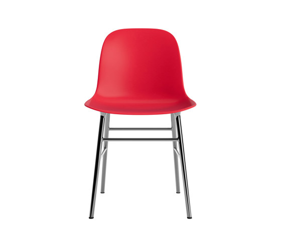 Form Chair Chrome Bright Red | Chaises | Normann Copenhagen
