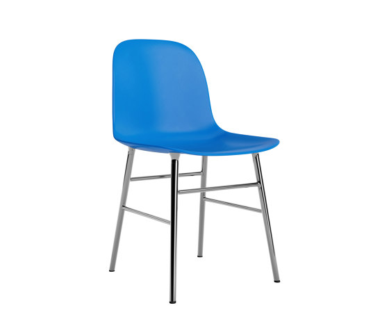 Form Chair Chrome Bright Blue | Stühle | Normann Copenhagen