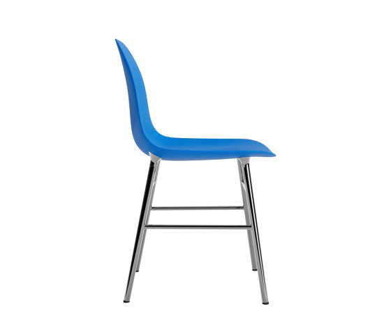 Form Chair Chrome Bright Blue | Chaises | Normann Copenhagen