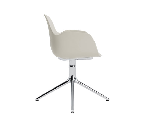 Form Armchair Swivel 4L Alu Light Grey | Chairs | Normann Copenhagen