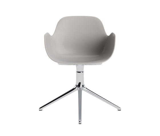 Form Armchair Swivel 4L Alu Warm Grey | Chairs | Normann Copenhagen