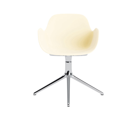 Form Armchair Swivel 4L Alu Cream | Chairs | Normann Copenhagen