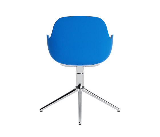 Form Armchair Swivel 4L Alu Bright Blue | Chaises | Normann Copenhagen