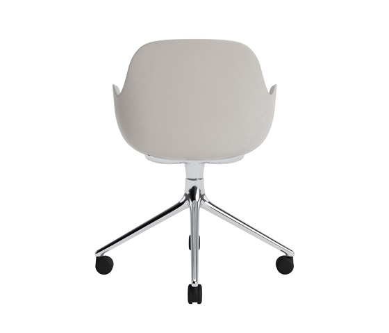Form Armchair Swivel 4W Alu Warm Grey | Stühle | Normann Copenhagen