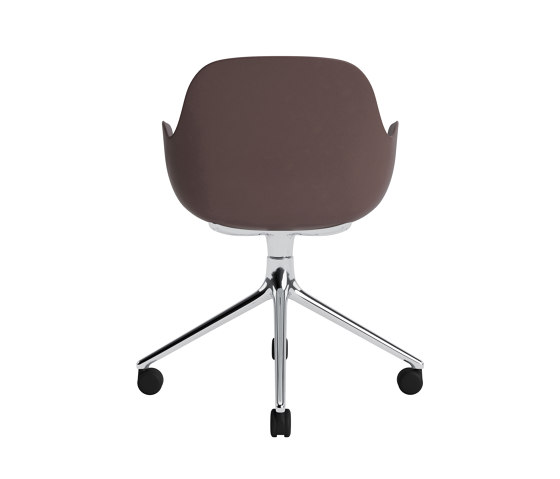 Form Armchair Swivel 4W Alu Brown | Stühle | Normann Copenhagen