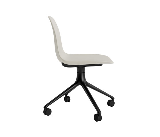 Form Chair Swivel 4W Alu Light Grey | Chaises | Normann Copenhagen