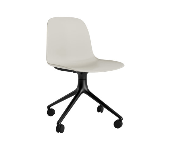 Form Chair Swivel 4W Alu Light Grey | Stühle | Normann Copenhagen