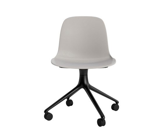 Form Chair Swivel 4W Alu Warm Grey | Chaises | Normann Copenhagen