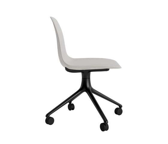 Form Chair Swivel 4W Alu Warm Grey | Stühle | Normann Copenhagen