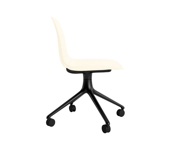Form Chair Swivel 4W Alu Cream | Chairs | Normann Copenhagen