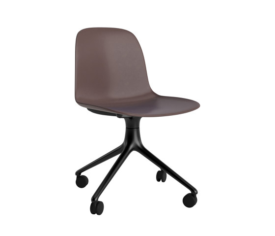 Form Chair Swivel 4W Alu Brown | Stühle | Normann Copenhagen