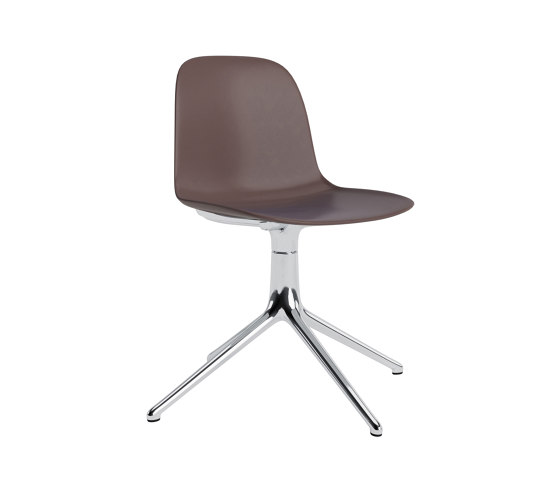 Form Chair Swivel 4L Alu Brown | Chairs | Normann Copenhagen