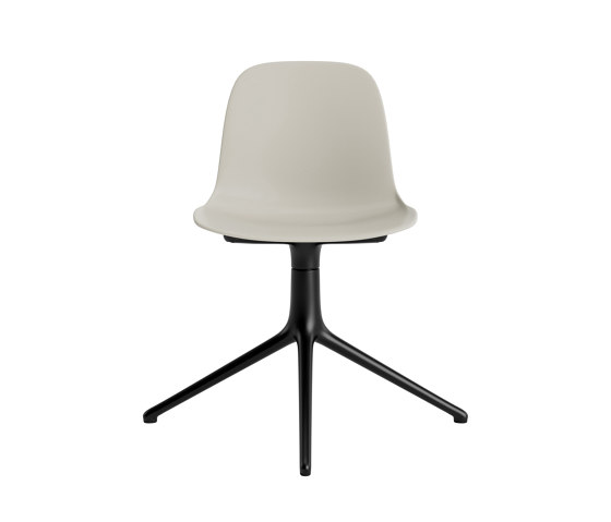 Form Chair Swivel 4L Black Alu Light Grey | Chairs | Normann Copenhagen