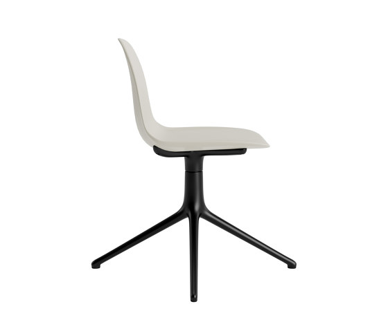 Form Chair Swivel 4L Black Alu Light Grey | Chairs | Normann Copenhagen